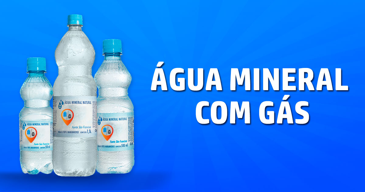 Água mineral com gás  Alambari